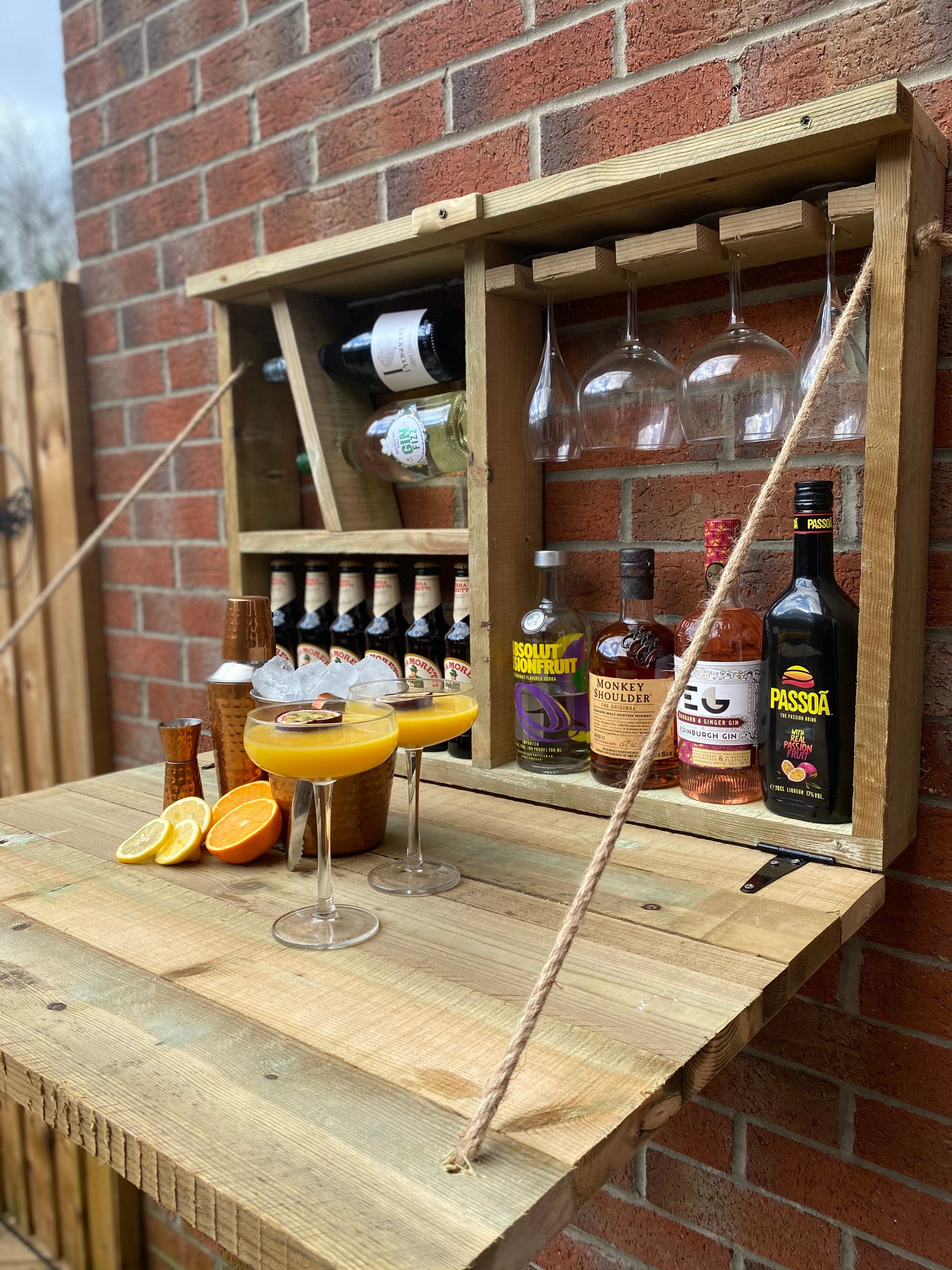 Garden Bar – Wall Mounted Outdoor Bar