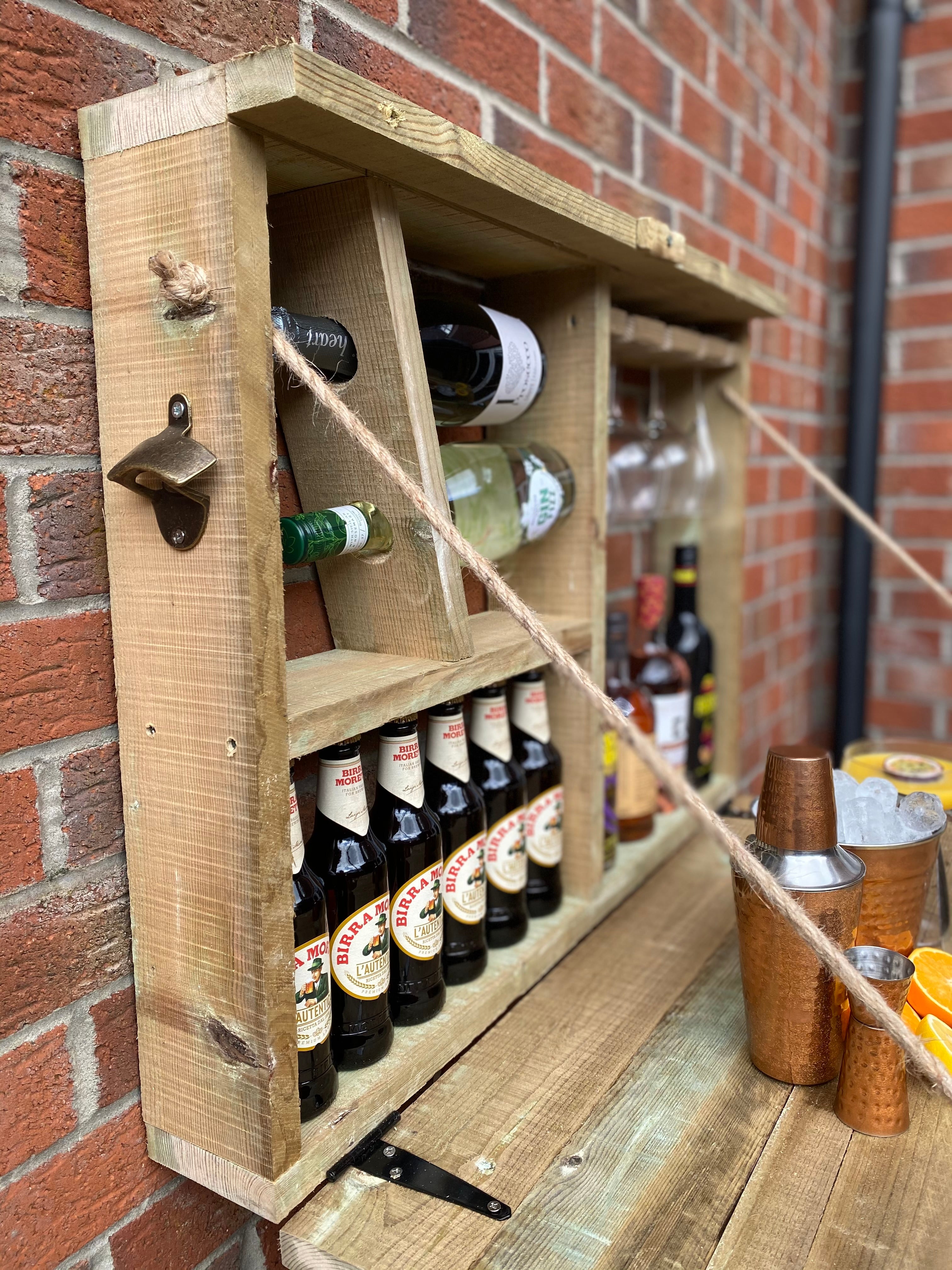 Garden Bar – Wall Mounted Outdoor Bar