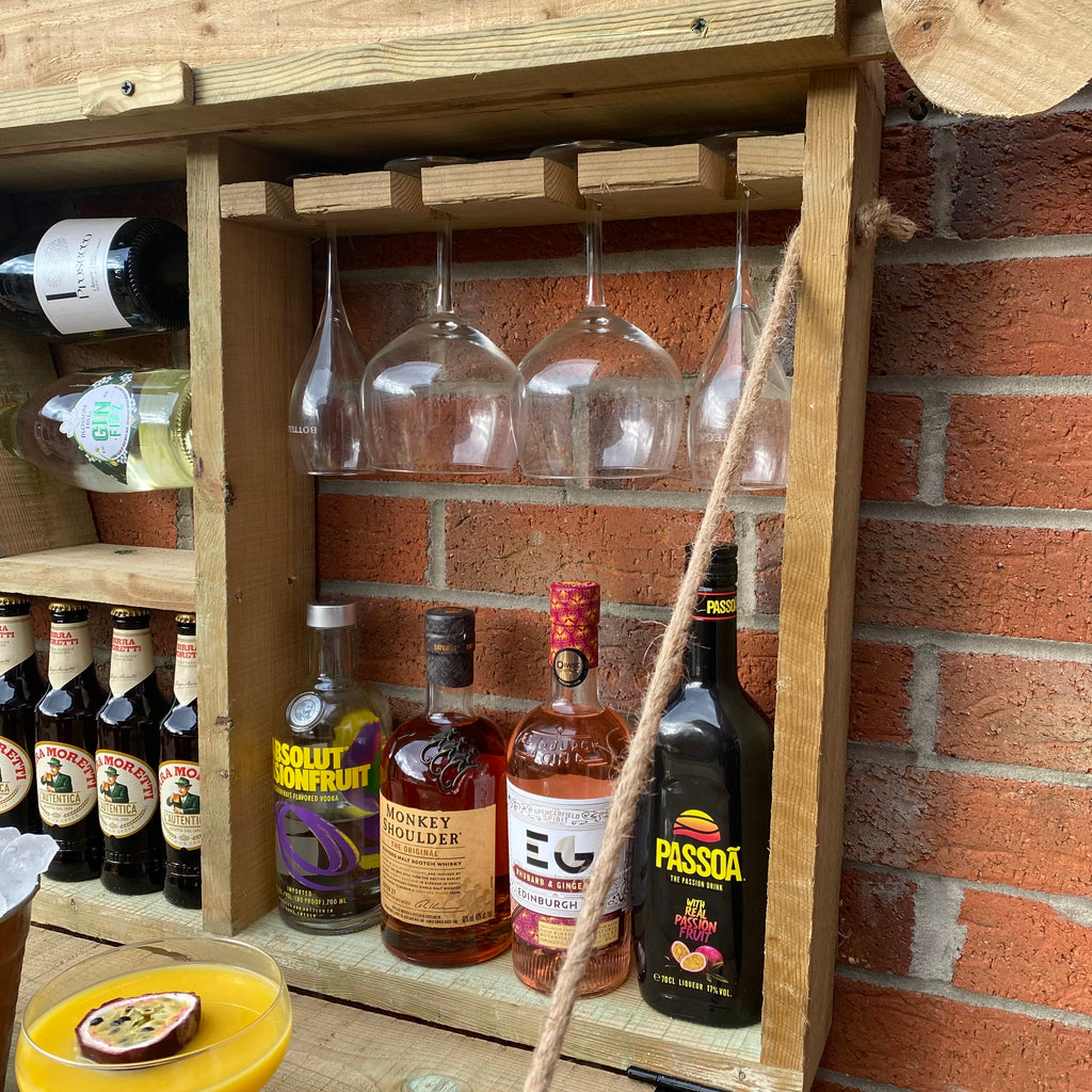 Folding Garden Bar – Wall Mounted Outdoor Bar